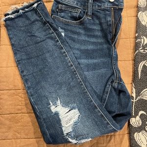 Just blue relaxed fit distressed jeans